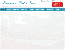 Tablet Screenshot of hamptonfallsinn.com